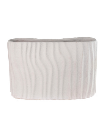 Vaso Decorativo de Cerâmica – Branco